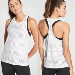 Athleta A Game Perforated Mesh Tank Top - Size Medium